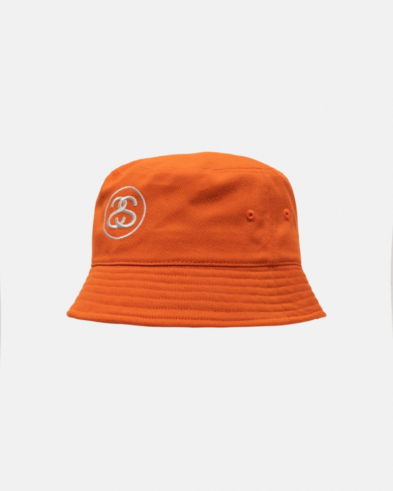 Stussy Deep Bucket Hat SS Link - Unisex Oranje | DNLVO64133