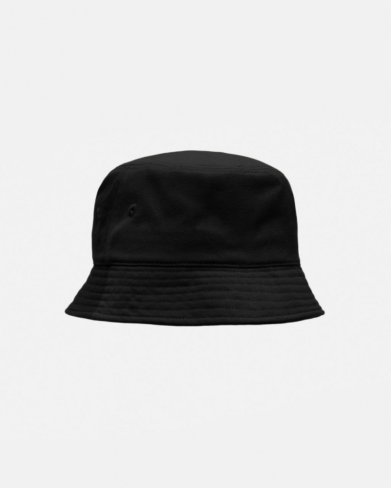 Stussy Deep Bucket Hat SS Link - Unisex Zwart | NLJVR25893