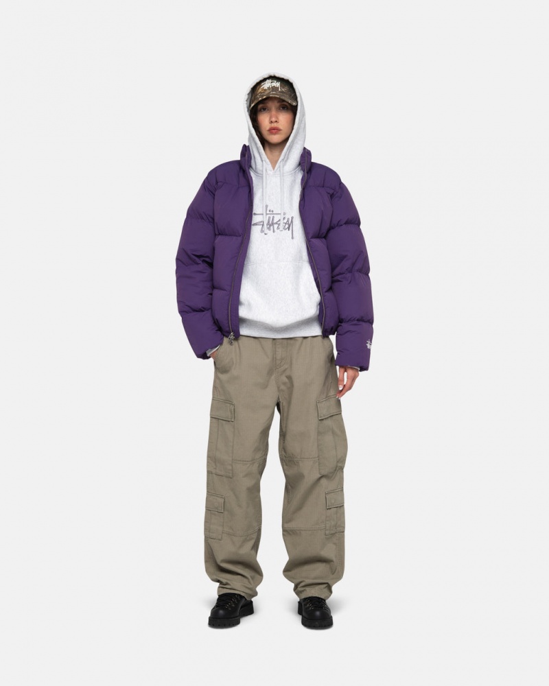 Stussy Down Puffer Nylon - Unisex Jackets Paars | NLXMI16691