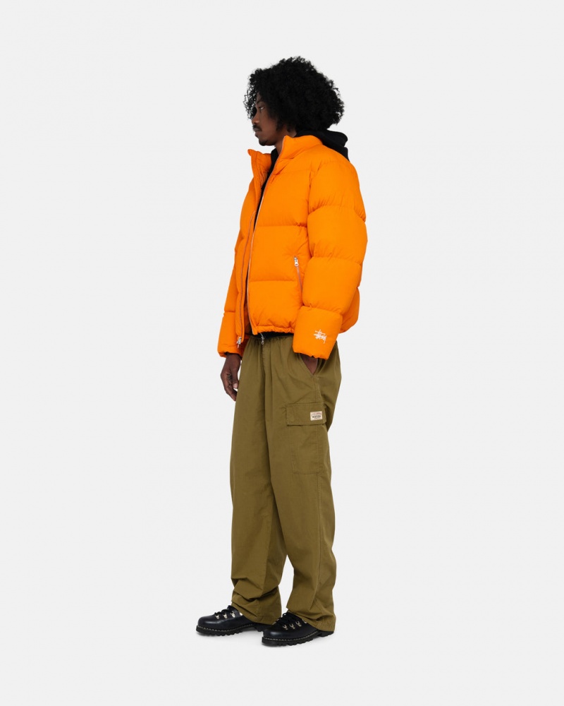 Stussy Down Puffer Nylon - Unisex Jackets Oranje | YNLVQ85273