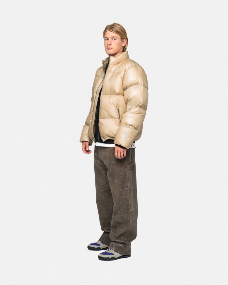 Stussy Down Puffer Parachute Ripstop - Unisex Jackets Goud | GNLUC98237