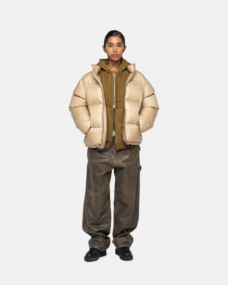 Stussy Down Puffer Parachute Ripstop - Unisex Jackets Goud | GNLUC98237