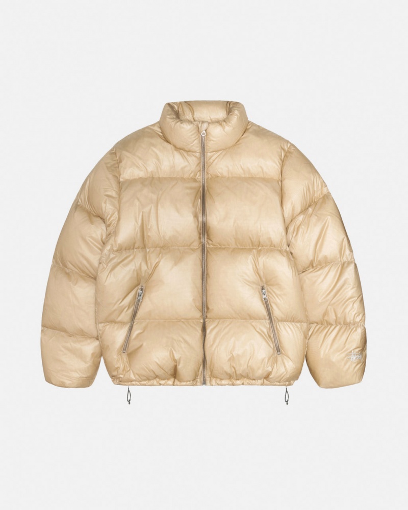 Stussy Down Puffer Parachute Ripstop - Unisex Jackets Goud | GNLUC98237