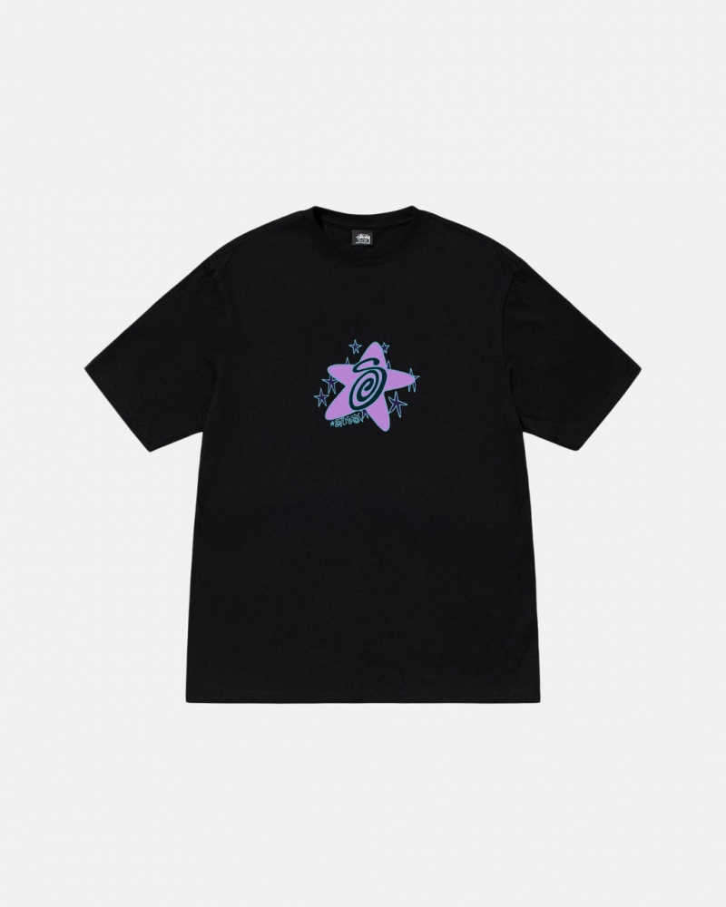 Stussy Galaxy Tee - Unisex Shortsleeve Zwart | UNLND67031