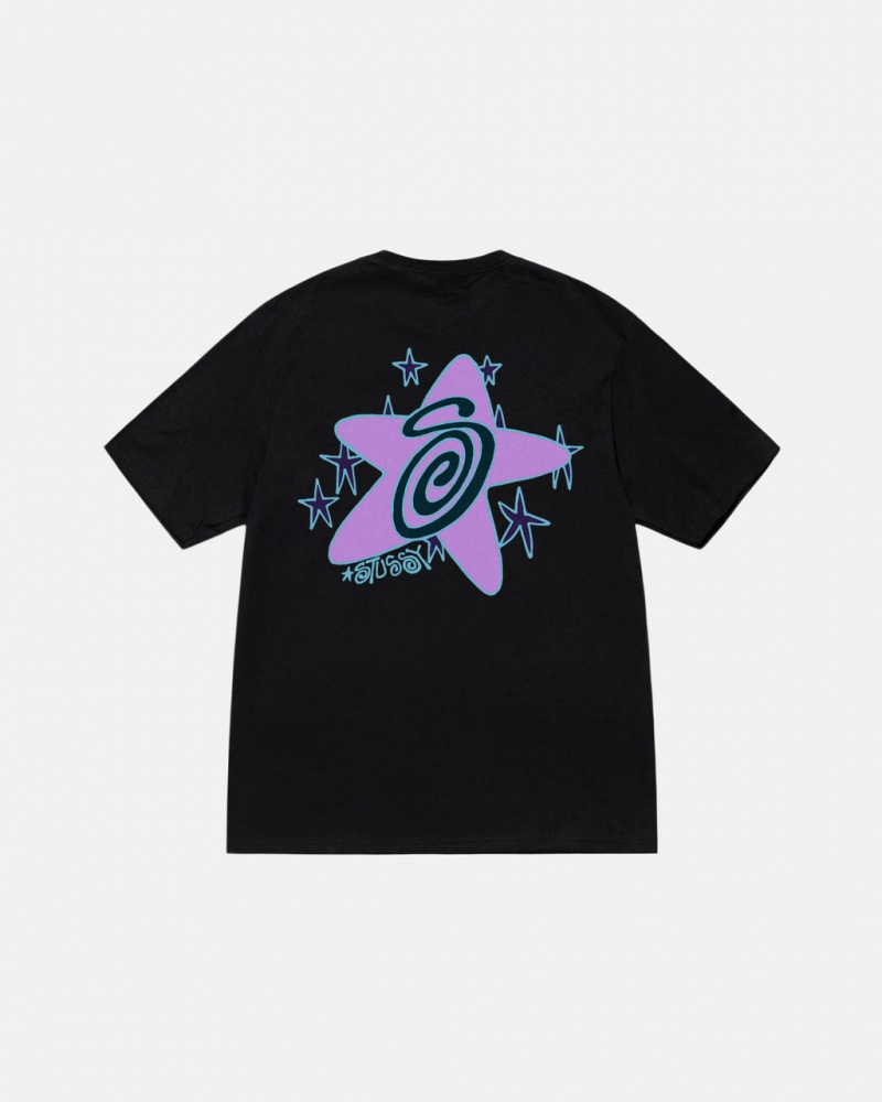 Stussy Galaxy Tee - Unisex Shortsleeve Zwart | UNLND67031