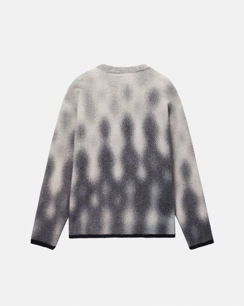 Stussy Gradient Dot Brushed Trui - Unisex Sweaters Grijs | NLQCS18886