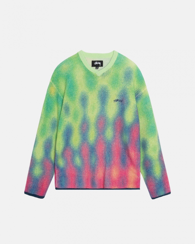 Stussy Gradient Dot Brushed Trui - Unisex Sweaters Gekleurd | NLDYB33760