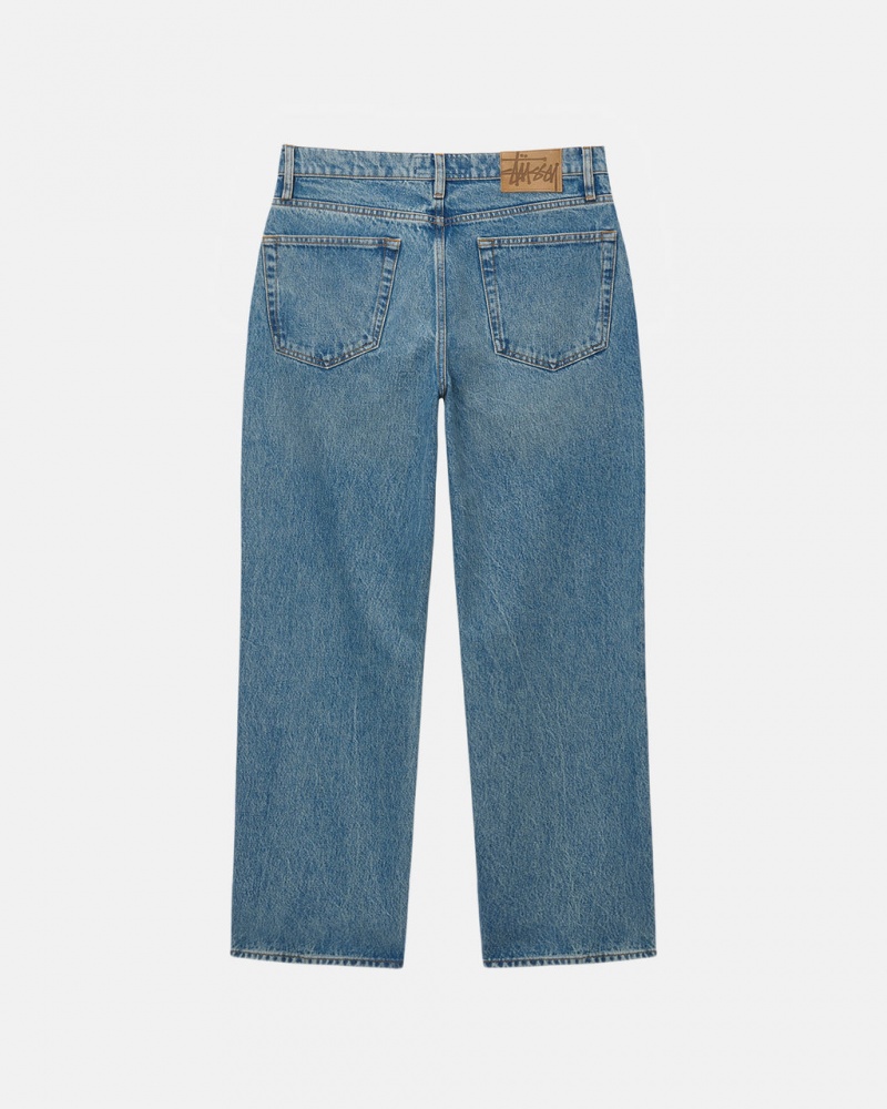 Stussy Klassieke Jean Denim - Unisex Denim Blauw | BNLSD91439