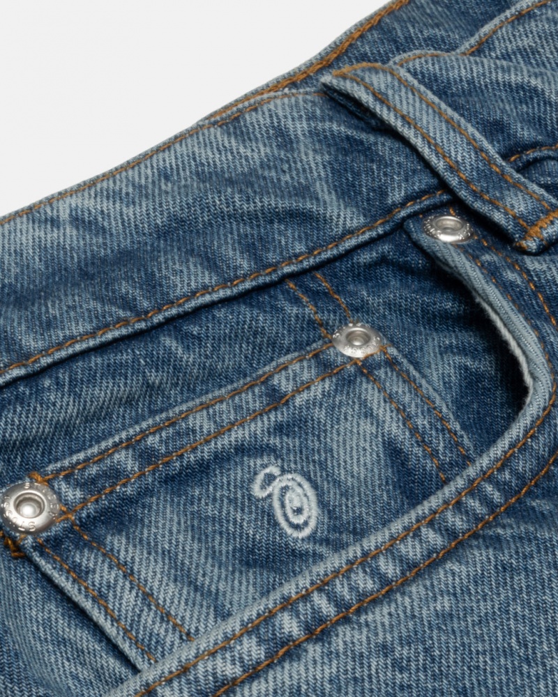 Stussy Klassieke Jean Denim - Unisex Denim Blauw | BNLSD91439