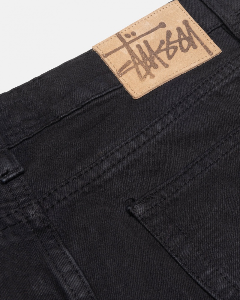 Stussy Klassieke Jean Overdyed - Unisex Denim Zwart | NLQCS51016