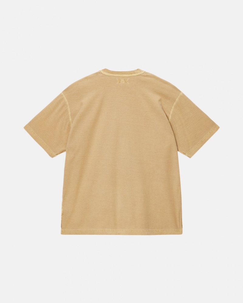 Stussy Lazy Tee - Unisex Longsleeve Goud | NLXBR17127