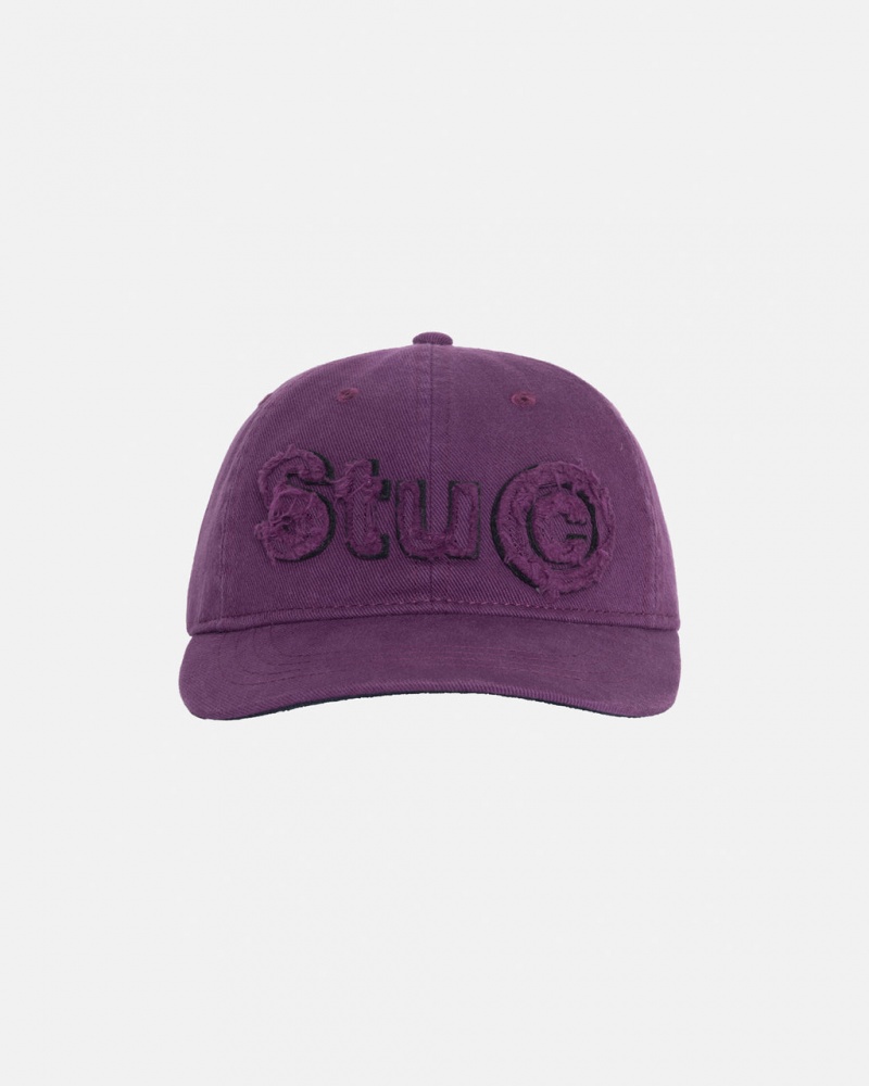 Stussy Low Pro Copyright Applique Strapback - Unisex Paars | MNLFT80873