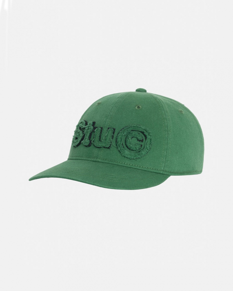 Stussy Low Pro Copyright Applique Strapback - Unisex Groen | XNLBH33850