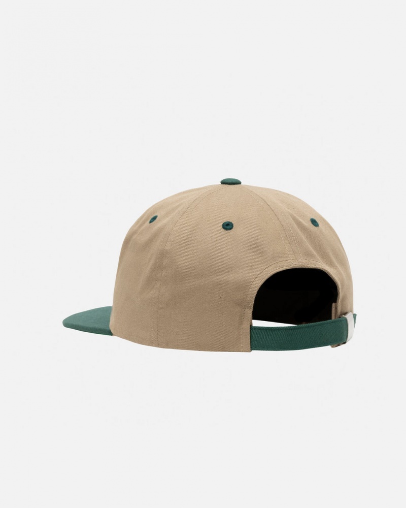 Stussy Mid-Depth Basic Star Strapback - Unisex Khaki | NLEGJ71399