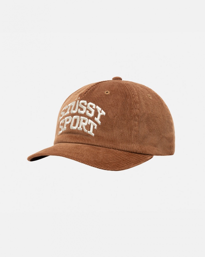 Stussy Mid-Depth Sport Arch Strapback - Unisex Bruin | PNLQX25999