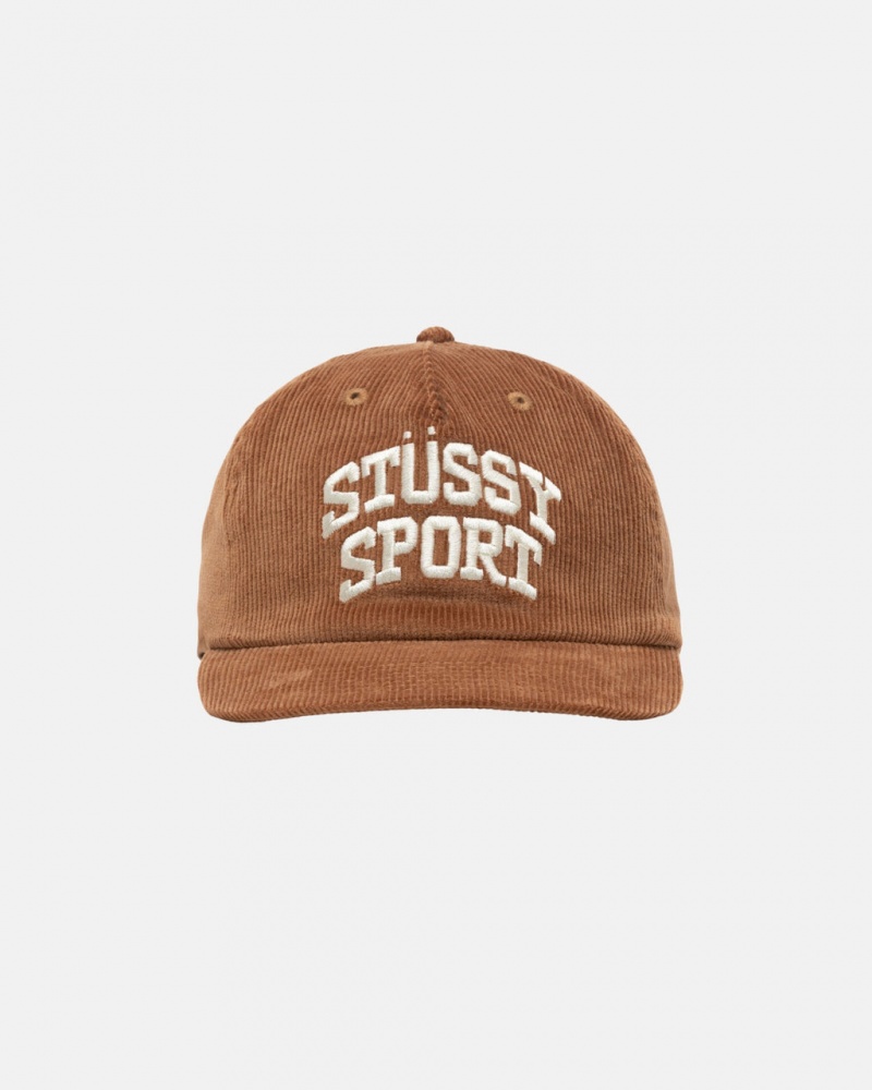 Stussy Mid-Depth Sport Arch Strapback - Unisex Bruin | PNLQX25999