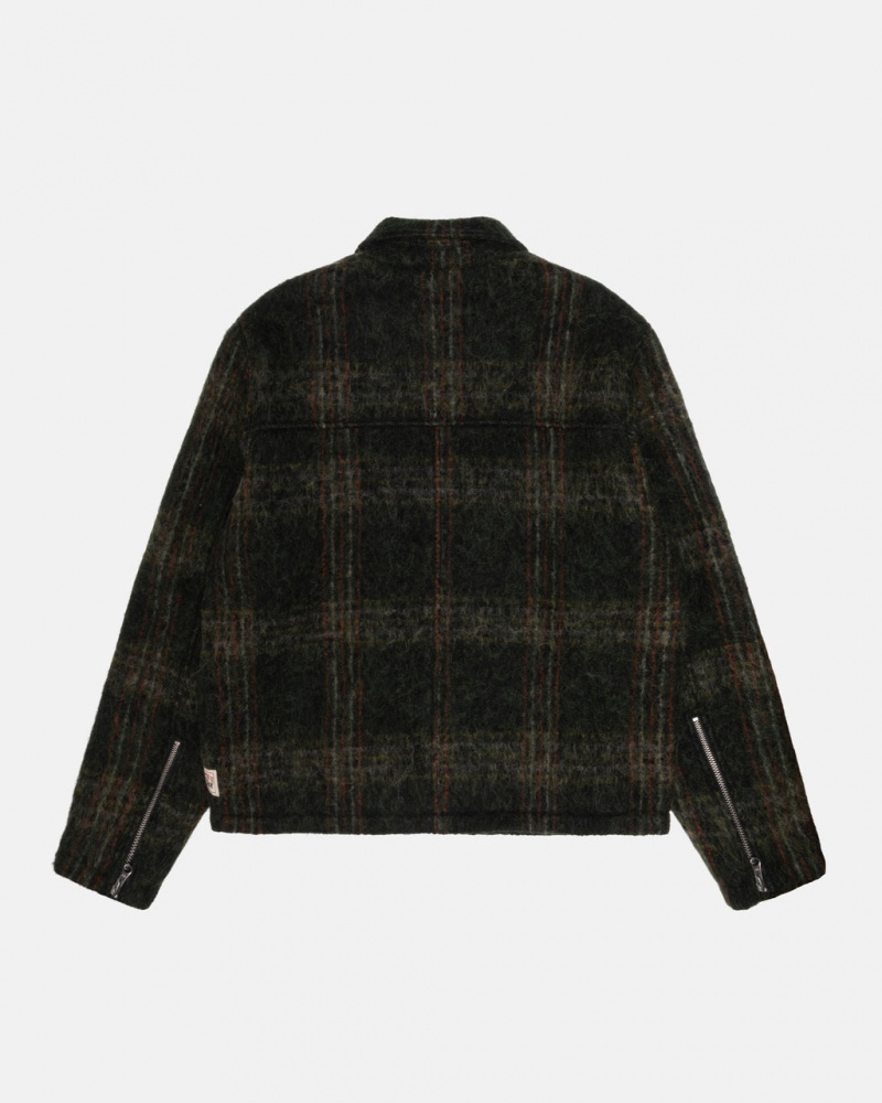 Stussy Mohair Club Jacket - Unisex Jackets Olijfgroen | ZNLNQ98561