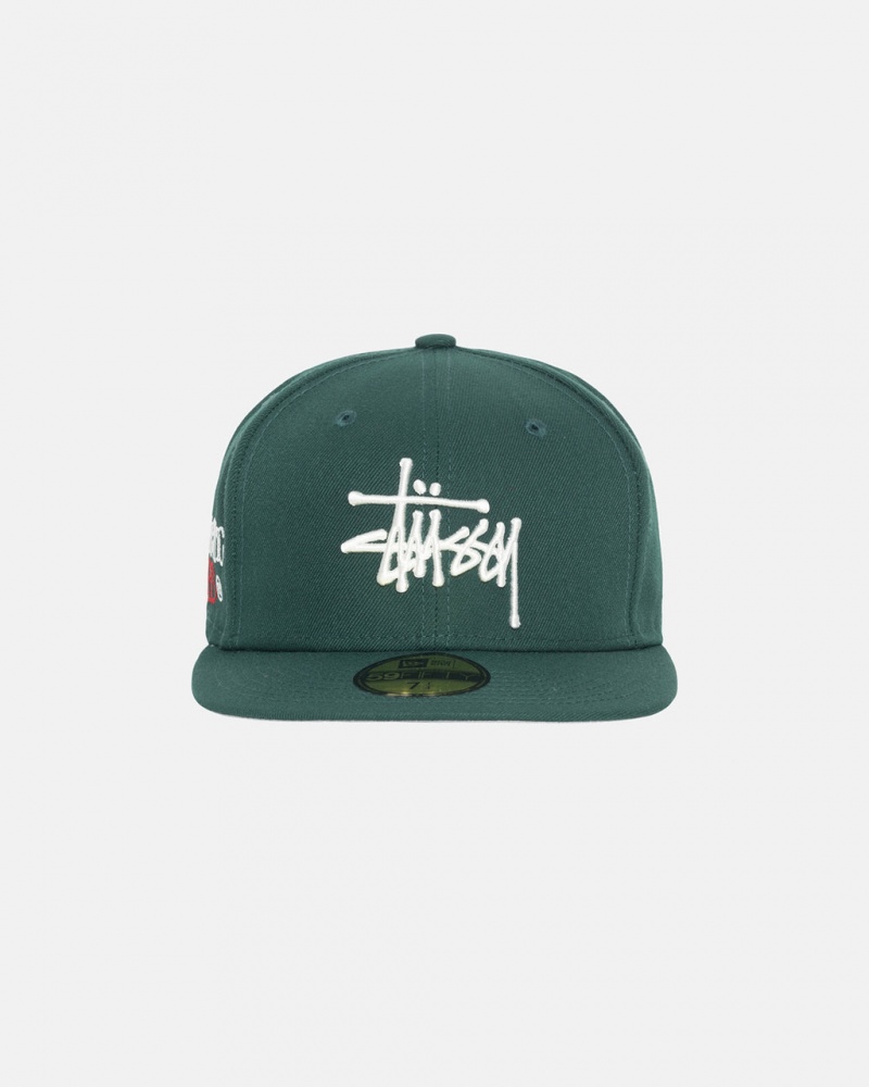 Stussy New Era 59Fifty Authentic - Unisex Groen | YNLVQ56821