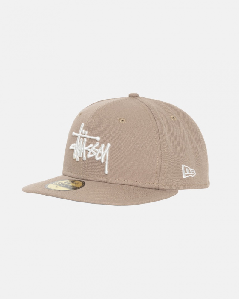 Stussy New Era 59Fifty Authentic - Unisex Khaki | NLXBR91210