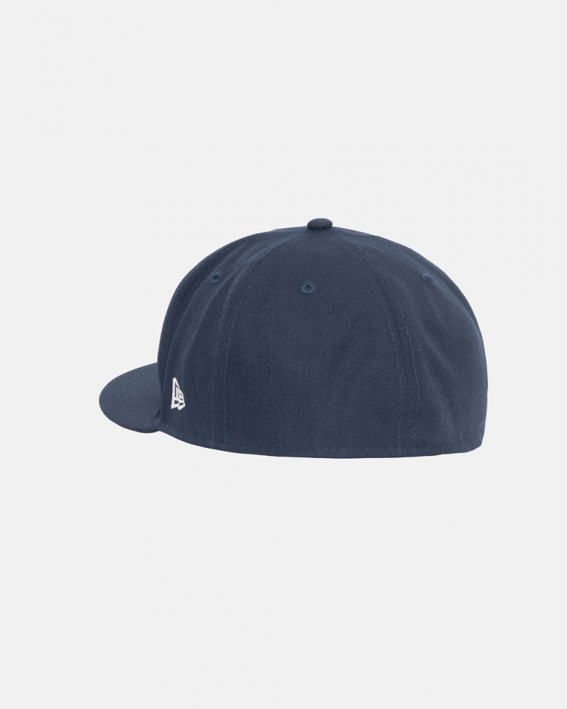 Stussy New Era 59Fifty Authentic - Unisex Donkerblauw | ENLVG43375