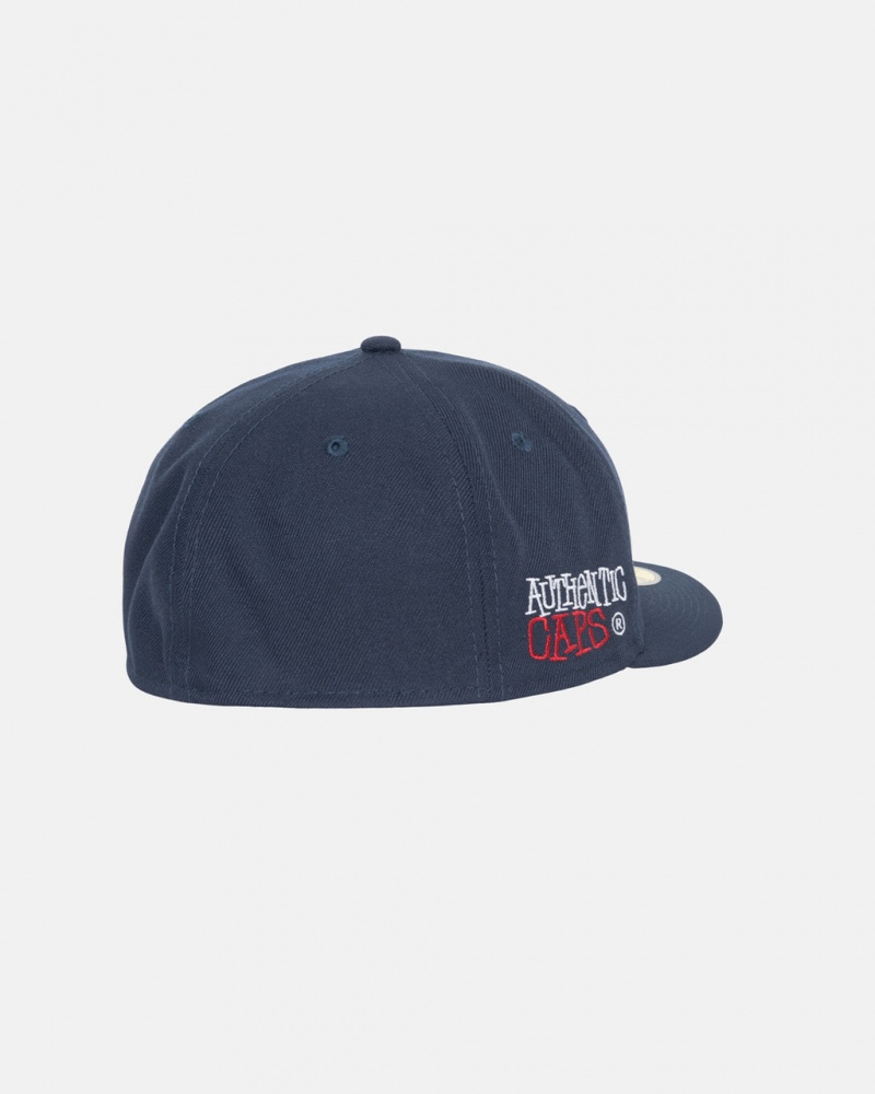 Stussy New Era 59Fifty Authentic - Unisex Donkerblauw | ENLVG43375