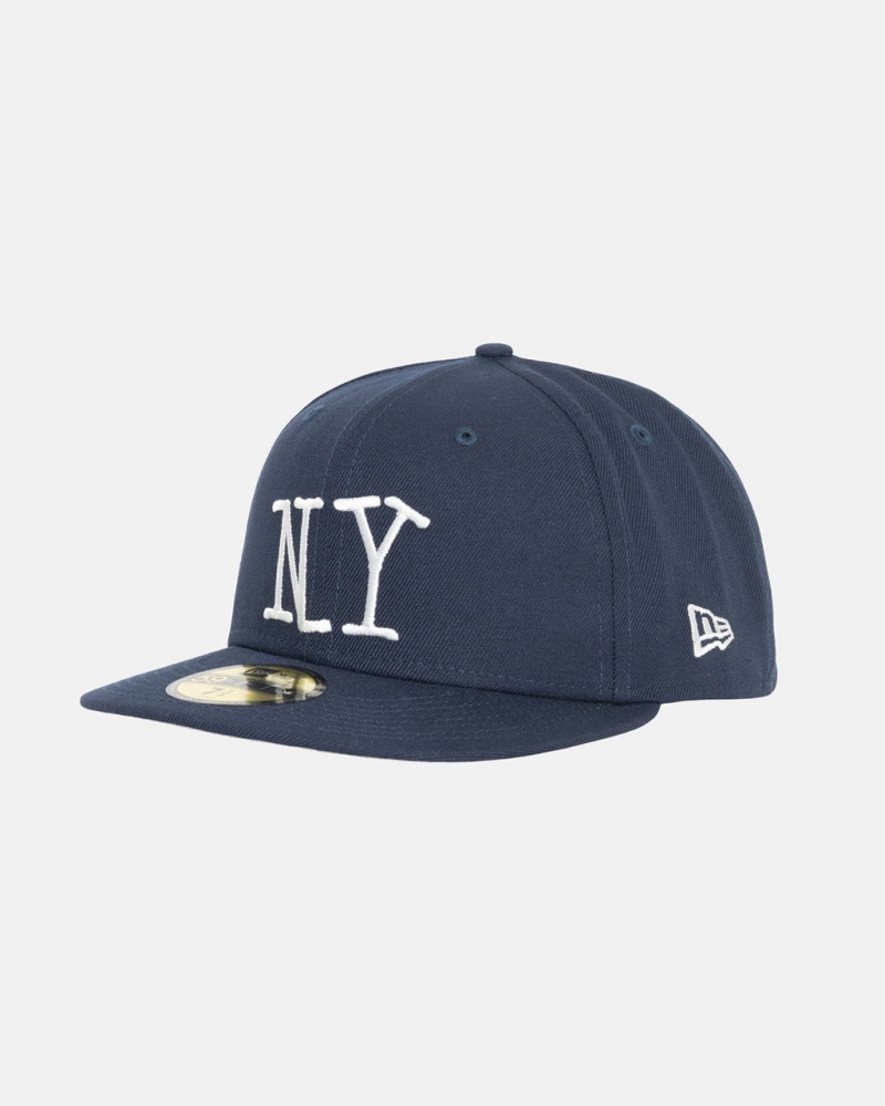 Stussy New Era 59Fifty Ny - Unisex Donkerblauw | MNLFT44451