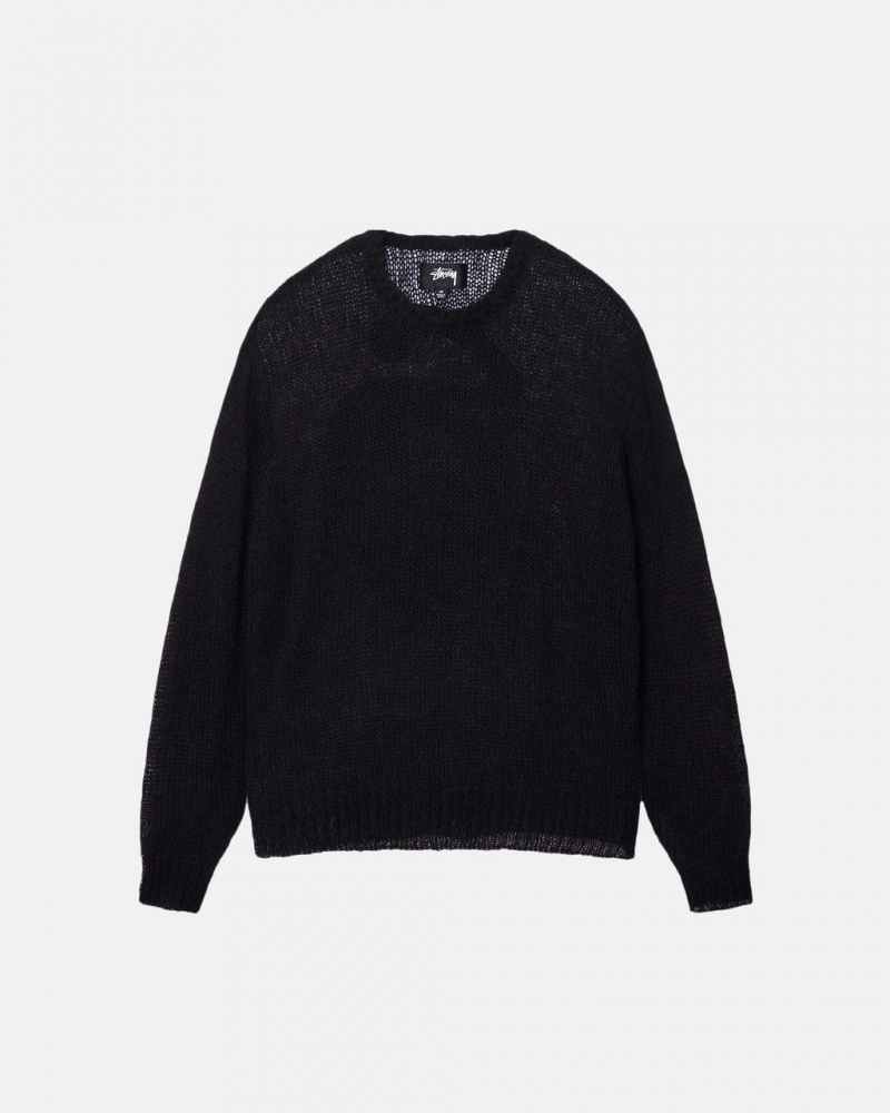 Stussy S Loose Knit Trui - Unisex Sweaters Zwart | LNLTR95758