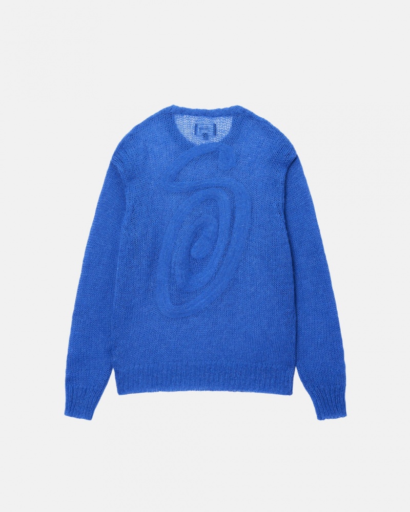 Stussy S Loose Knit Trui - Unisex Sweaters Blauw | NLNEJ58477