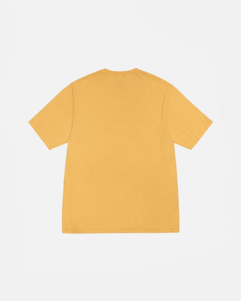 Stussy Small Stock Tee Pigment Dyed - Unisex Shortsleeve Oranje | ZNLNQ93916