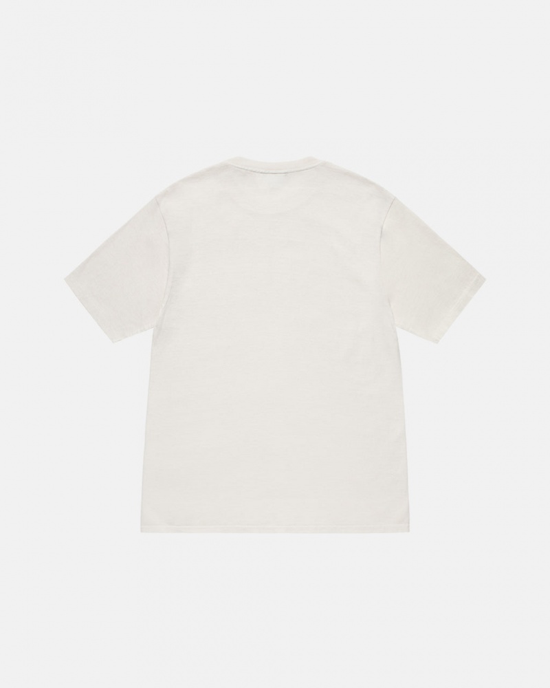 Stussy Small Stock Tee Pigment Dyed - Unisex Shortsleeve Beige | NLZPD31890