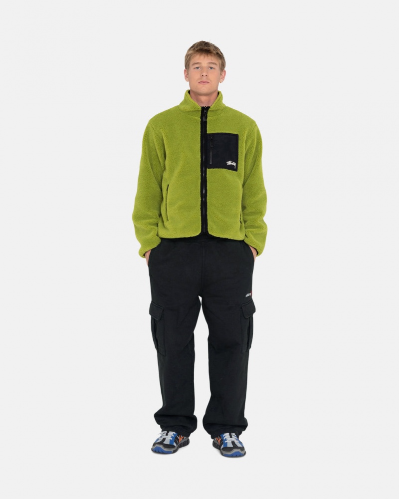 Stussy Sport Cargo Fleece Pant - Men&s Pants Zwart | GNLUC23918