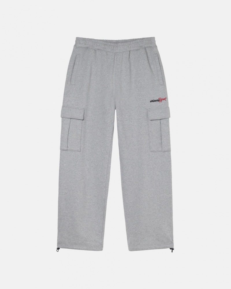 Stussy Sport Cargo Fleece Pant - Mens Pants Grijs | NLNEJ22227