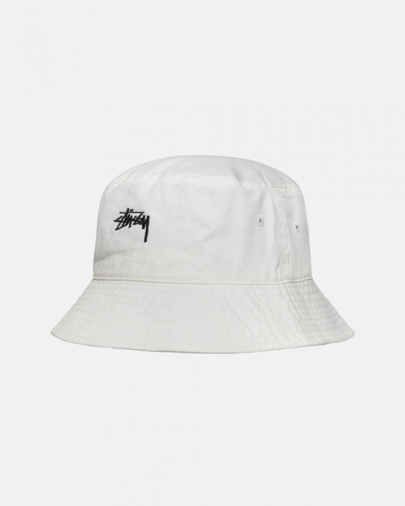 Stussy Stock Bucket Hat - Mens Beige | NLEAH25688