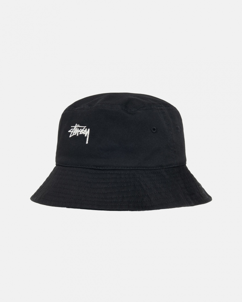 Stussy Stock Bucket Hat - Mens Zwart | LNLTR90909