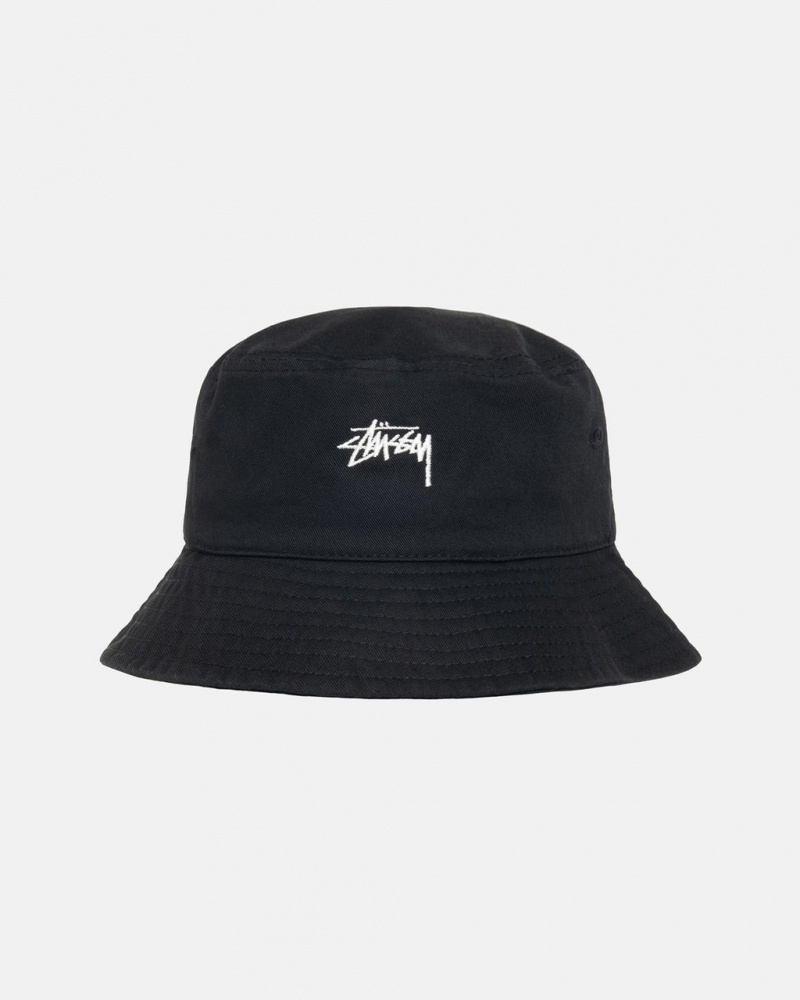 Stussy Stock Bucket Hat - Mens Zwart | LNLTR90909