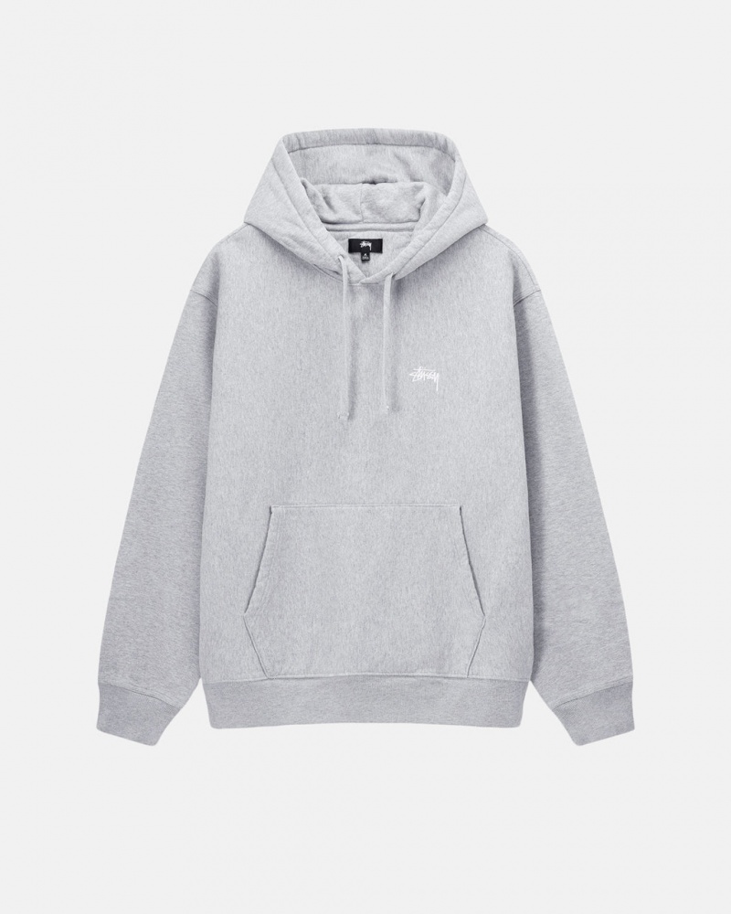 Stussy Stock Logo Hoodie - Unisex Hoodies Grijs | NLICD74086