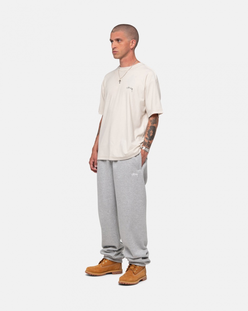 Stussy Stock Logo Sweatpant - Unisex Pants Grijs | NLJZR56132