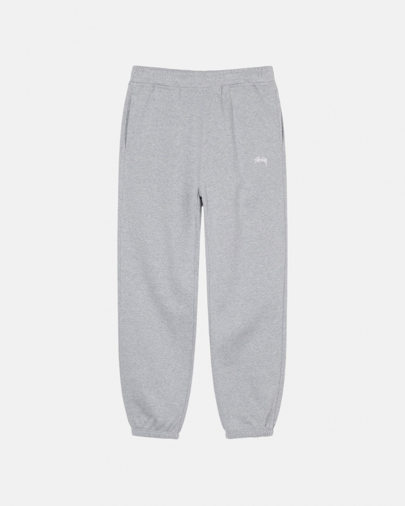 Stussy Stock Logo Sweatpant - Unisex Pants Grijs | NLJZR56132