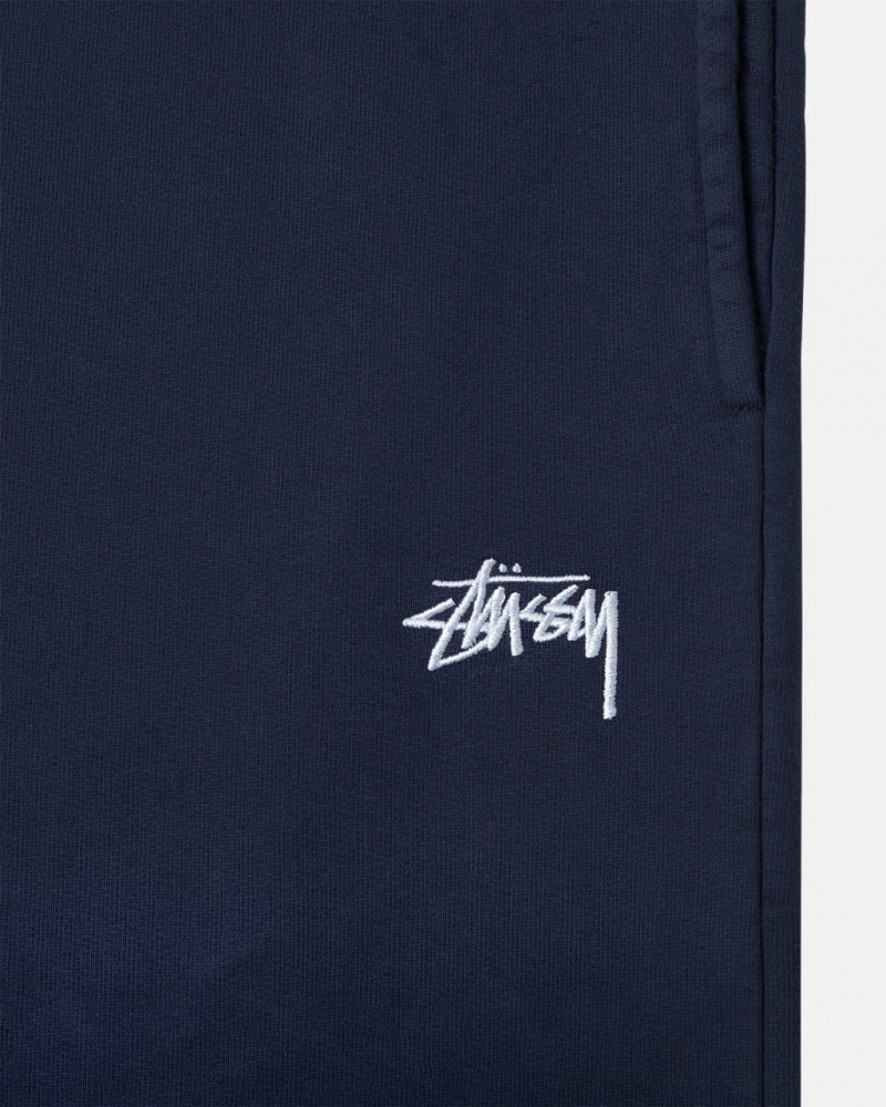 Stussy Stock Logo Sweatpant - Unisex Pants Donkerblauw | YNLVQ62081