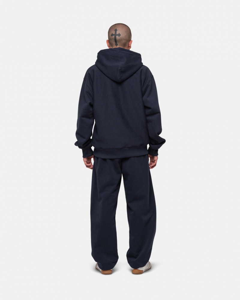 Stussy Stock Logo Sweatpant - Unisex Pants Donkerblauw | UNLND25295