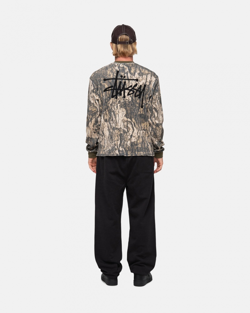 Stussy Stock Logo Sweatpant - Unisex Pants Zwart | FNLUI25879