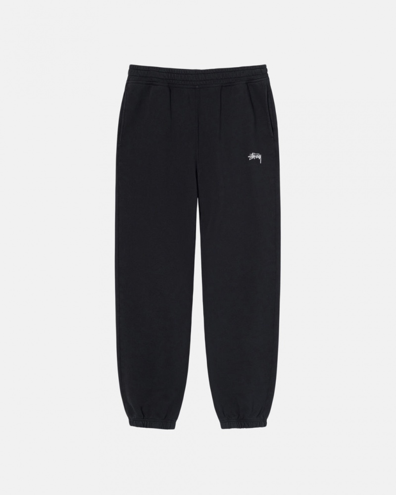 Stussy Stock Logo Sweatpant - Unisex Pants Zwart | FNLUI25879