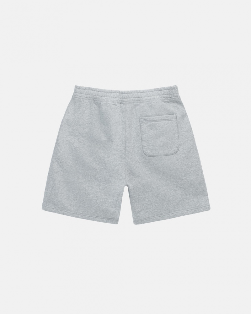 Stussy Stock Logo Sweatshort - Unisex Shorts Trunks Grijs | NLQAV69395