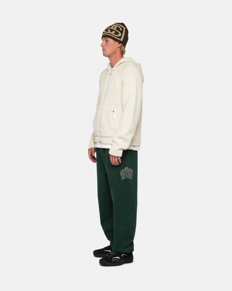 Stussy Stüssy Sport Sweatpant - Unisex Jeans Pants Diepgroen | ANLDF82379