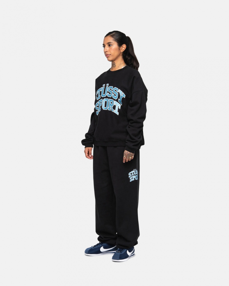 Stussy Stüssy Sport Sweatpant - Unisex Jeans Pants Zwart | ENLVG67291