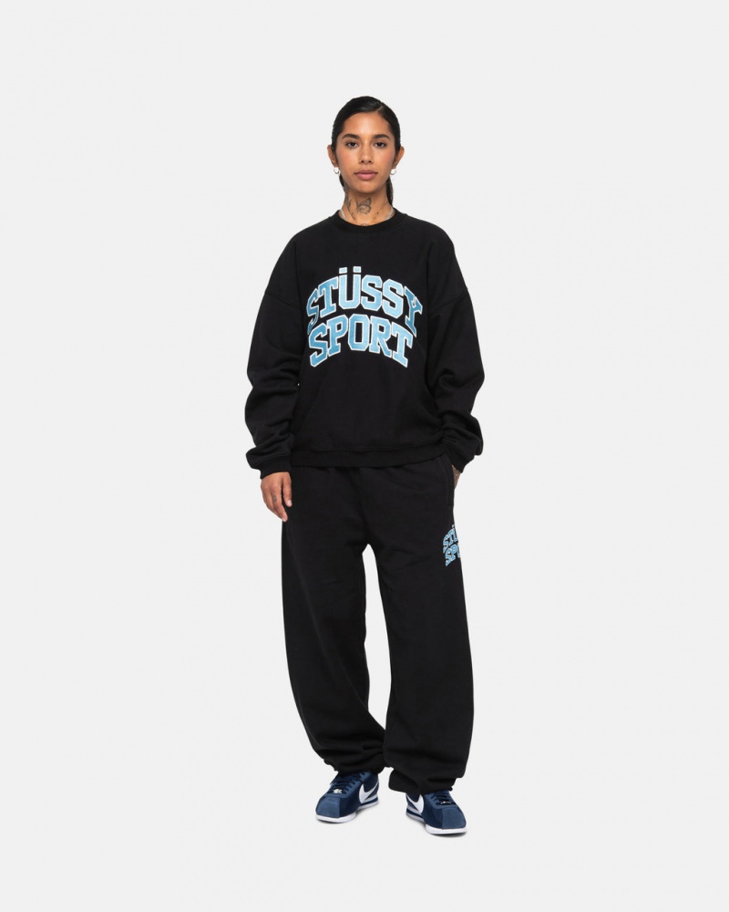 Stussy Stüssy Sport Sweatpant - Unisex Jeans Pants Zwart | ENLVG67291