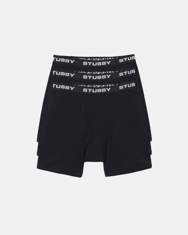 Stussy Stussy Boxer Briefs - Unisex Shorts Trunks Zwart | YNLVQ79377