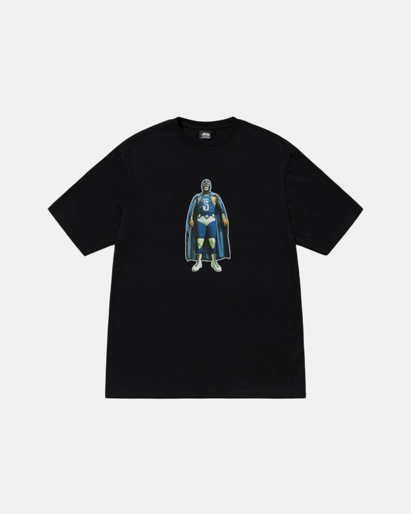 Stussy Stussy Lucha Tee - Unisex Shortsleeve Zwart | NLQCS51881