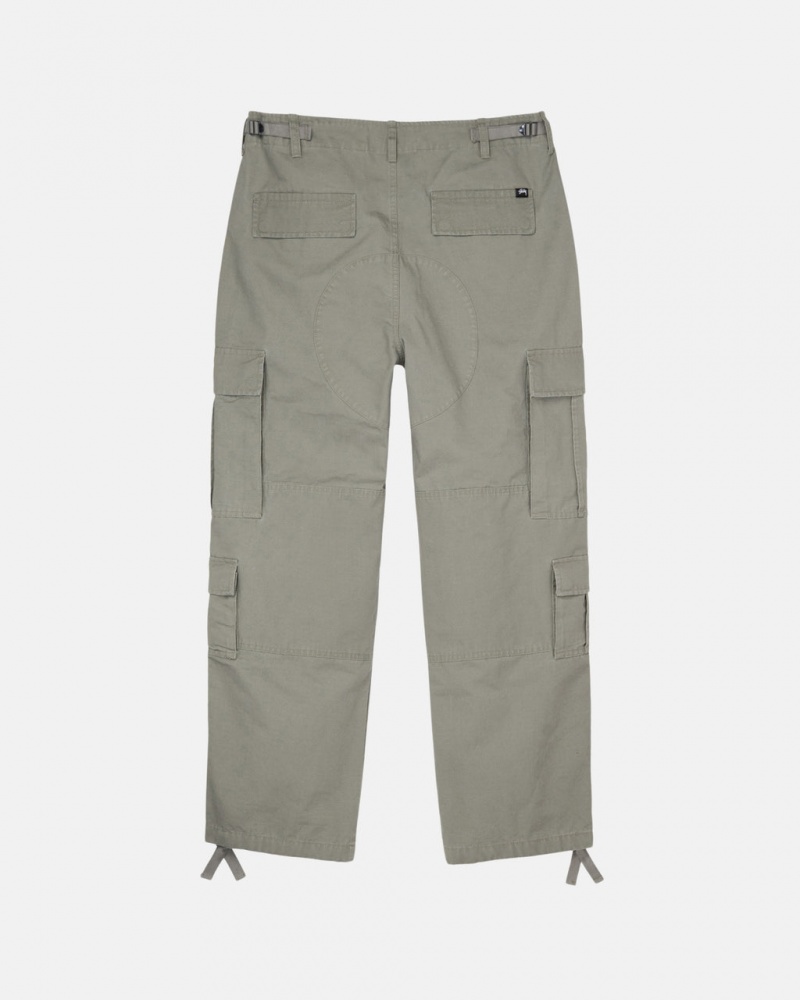 Stussy Surplus Cargo Ripstop - Unisex Jeans Pants Olijfgroen | BNLSO52209