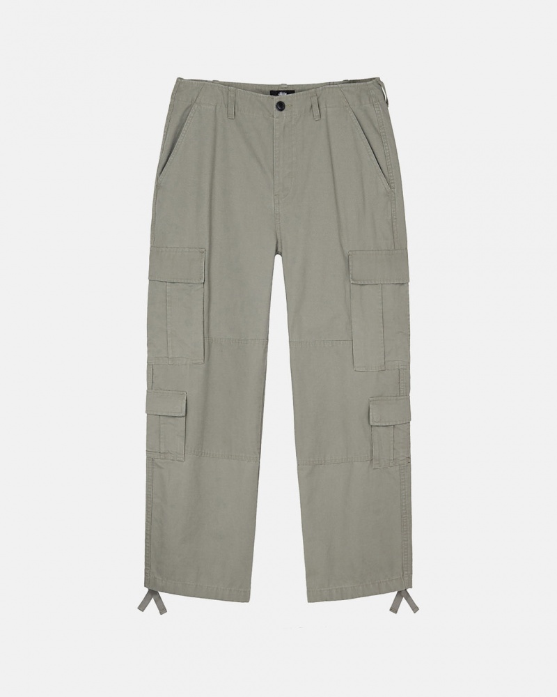 Stussy Surplus Cargo Ripstop - Unisex Jeans Pants Olijfgroen | BNLSO52209